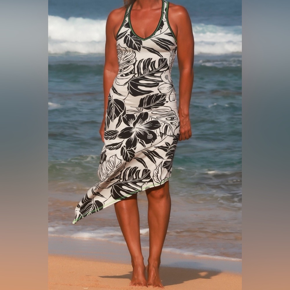 Autumn Teneyl Birds Of Paradise In Hilo Dress Hal… - image 1